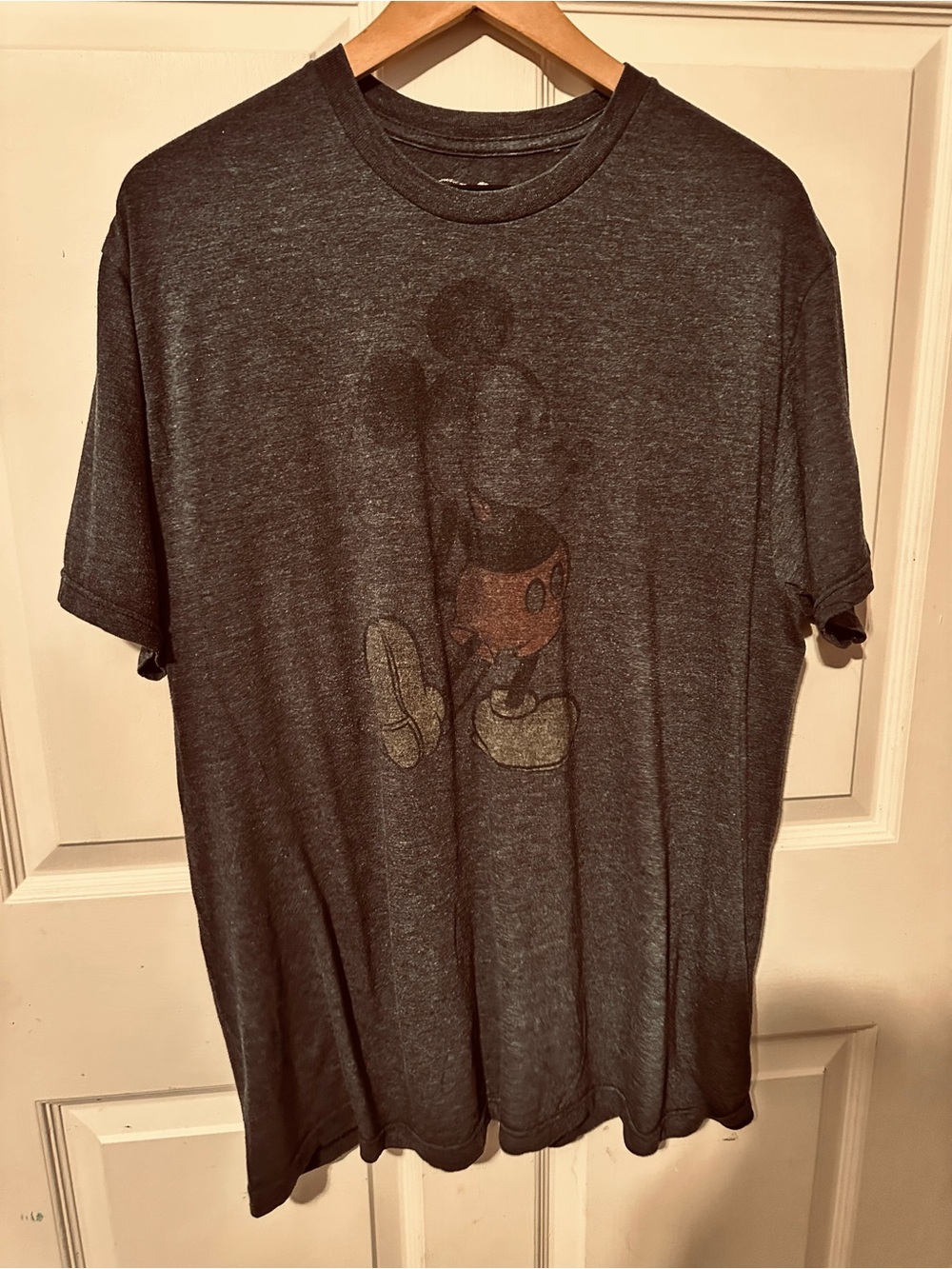 Disney Gray Short Sleeve Mickey Graphic Tee